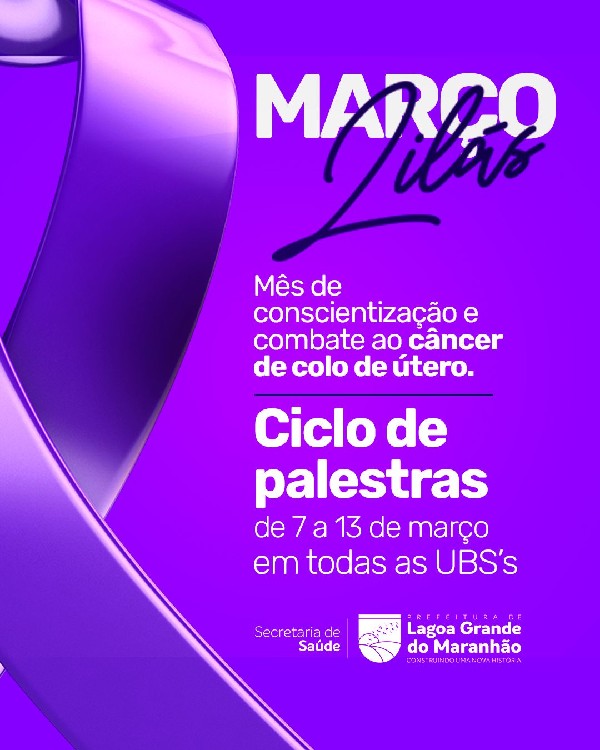 CICLO DE PALESTRAS DO MARÇO LILÁS